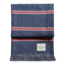 Load image into Gallery viewer, Freedom Recycled Cotton Throw Blanket - Amana Woolen Mill
