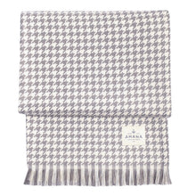 Load image into Gallery viewer, Natural Hardy Houndstooth Cotton Throw Blanket
