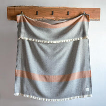 Load image into Gallery viewer, Rust Plat Wool Throw Blanket
