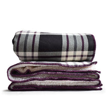 Load image into Gallery viewer, Off the Grid Cotton Throw with Sherpa Backing - Amana Woolen Mill
