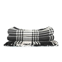 Load image into Gallery viewer, Black/Natural Grace Cotton Throw
