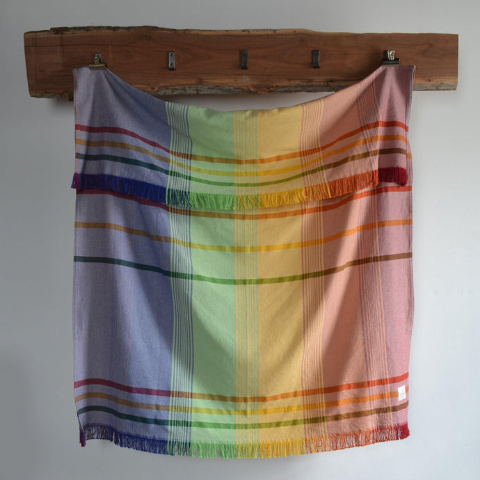 Dorothy's Rainbow Cotton Throw Blanket - Amana Woolen Mill