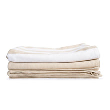 Load image into Gallery viewer, tan Striation Cotton Bed Blanket
