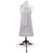 Load image into Gallery viewer, burgundy Vintage Ticking Chef Apron
