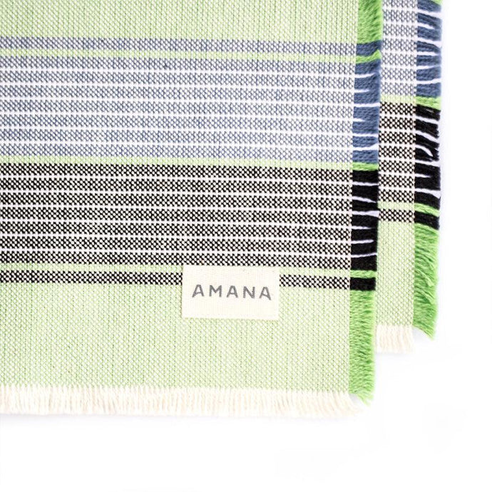 Green Native Casual Cotton Placemats