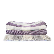 Load image into Gallery viewer, Rob Roy 3 - Color Check Cotton Throw Blanket - Amana Woolen Mill