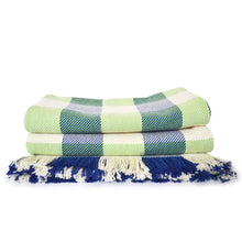Load image into Gallery viewer, Rob Roy 3 - Color Check Cotton Throw Blanket - Amana Woolen Mill