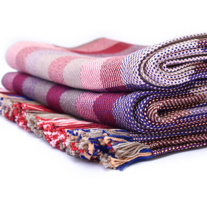 Prism Cotton Throw Blanket - Amana Woolen Mill