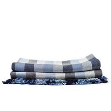 Load image into Gallery viewer, Blue Prism Cotton Throw Blanket
