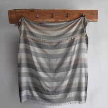 Load image into Gallery viewer, Portabella/Linen Tweed Tweedy Cotton Throw - Amana Woolen Mill
