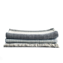 Load image into Gallery viewer, Charcoal/Linen Tweed Tweedy Cotton Throw - Amana Woolen Mill
