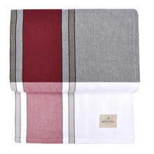 Load image into Gallery viewer, Burgundy Mod Cotton Bed Blanket
