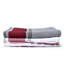 Load image into Gallery viewer, Burgundy Mod Cotton Bed Blanket
