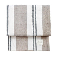 Load image into Gallery viewer, Taupe Deco Cotton Bed Blanket
