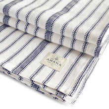 Load image into Gallery viewer, Navy Amana Vintage Cotton Bed Blanket - Amana Woolen Mill
