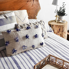 Load image into Gallery viewer, Navy Amana Vintage Cotton Bed Blanket - Amana Woolen Mill
