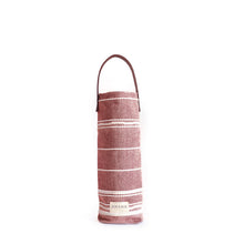 Load image into Gallery viewer, One Bottle Amana Weave Wine Tote in Burgundy - Amana Woolen Mill
