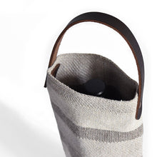 Load image into Gallery viewer, One Bottle Colony Stripe Wine Tote in Linen - Amana Woolen Mill
