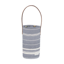 Load image into Gallery viewer, Two Bottle Amana Weave Wine Tote in Navy - Amana Woolen Mill
