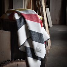Load image into Gallery viewer, Amana Stripe Wool Throw Blanket - Amana Woolen Mill
