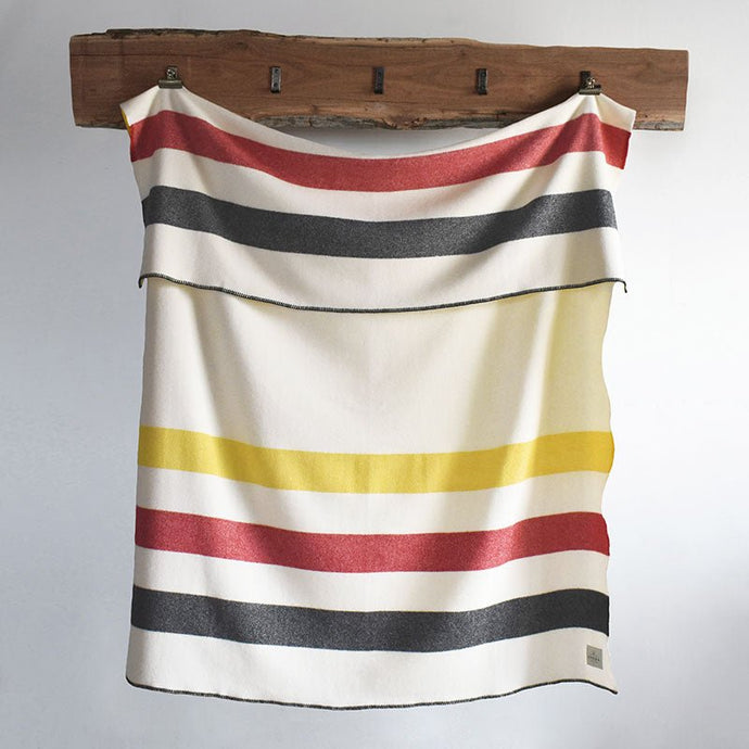 Amana Stripe Wool Throw Blanket - Amana Woolen Mill