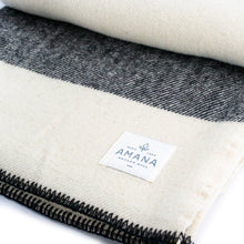 Load image into Gallery viewer, Amana Stripe Wool Throw Blanket - Amana Woolen Mill
