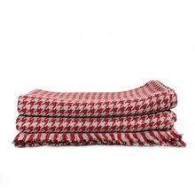 Load image into Gallery viewer, Hardy Houndstooth Cotton Throw Blanket - Amana Woolen Mill
