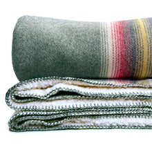Load image into Gallery viewer, Mirage Wool Throw with Sherpa Backing - Amana Woolen Mill
