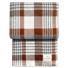 Load image into Gallery viewer, Price Creek Wool Throw with Sherpa Backing - Amana Woolen Mill
