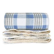 Load image into Gallery viewer, Price Creek Wool Throw with Sherpa Backing - Amana Woolen Mill
