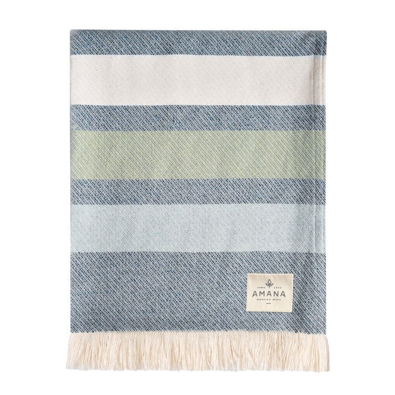 Retro Cotton Throw Blanket - Amana Woolen Mill