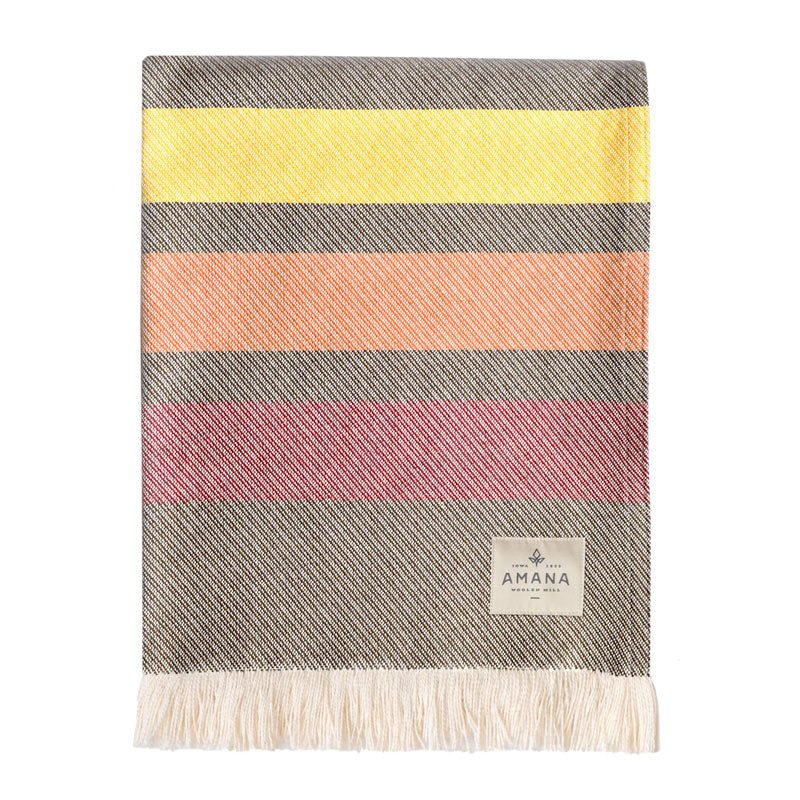 Retro Cotton Throw Blanket - Amana Woolen Mill
