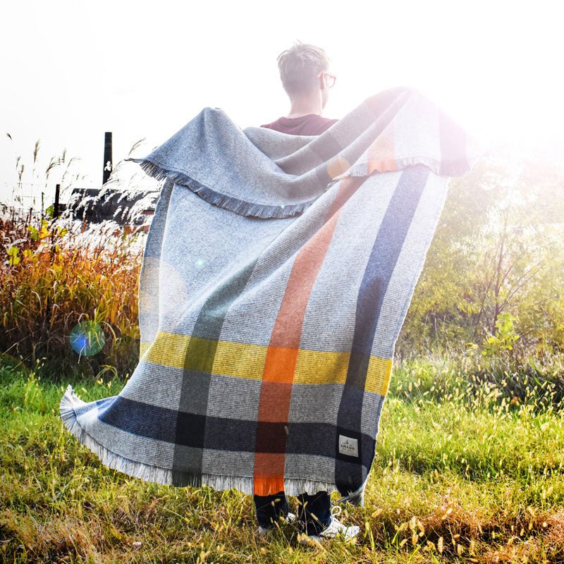 アマナ ウーレン ミル　ノルディック ブランケット　アメリカ製　2016AW wilde-wool-throw-blanket-