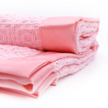 Load image into Gallery viewer, Pink Diamond Weave Cotton Baby Blanket
