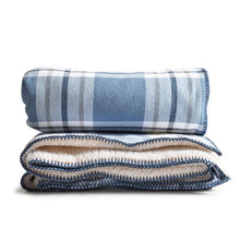 Load image into Gallery viewer, Off the Grid Cotton Throw with Sherpa Backing
