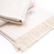 Load image into Gallery viewer, Natural/White Amana Weave Cotton Throw
