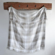 Load image into Gallery viewer, Dark Linen/White Grace Cotton Throw
