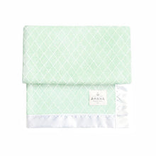Load image into Gallery viewer, mint Silver Spoon Cotton Baby Blanket

