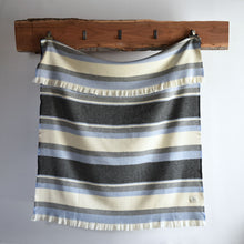 Load image into Gallery viewer, light blue Wolter Ridge Wool Throw Blanket
