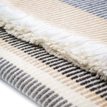 Load image into Gallery viewer, tan Wolter Ridge Wool Throw Blanket
