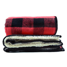 Load image into Gallery viewer, Rob Roy Cotton Throw with Sherpa Backing - Amana Woolen Mill
