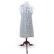 Load image into Gallery viewer, navy Vintage Ticking Chef Apron

