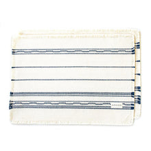 Load image into Gallery viewer, Natural/Navy Amana Weave Cotton Placemats
