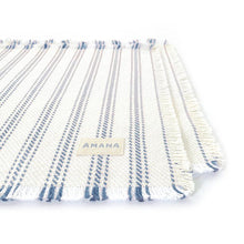 Load image into Gallery viewer, light blue Vintage Ticking Cotton Placemats
