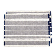 Load image into Gallery viewer, Navy/Natural Amana Weave Cotton Placemats
