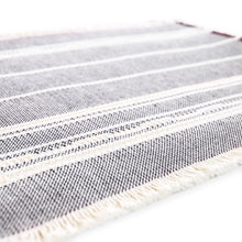 Load image into Gallery viewer, Navy/Natural Amana Weave Cotton Placemats
