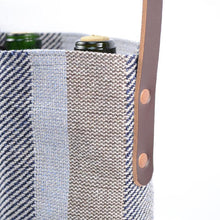 Load image into Gallery viewer, Two Bottle Colony Stripe Wine Tote
