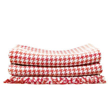 Load image into Gallery viewer, Hardy Houndstooth Cotton Throw Blanket - Amana Woolen Mill
