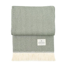 Load image into Gallery viewer, Herringbone Cotton Throw Blanket - Amana Woolen Mill -
