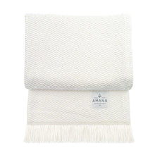 Load image into Gallery viewer, Herringbone Cotton Throw Blanket - Amana Woolen Mill -
